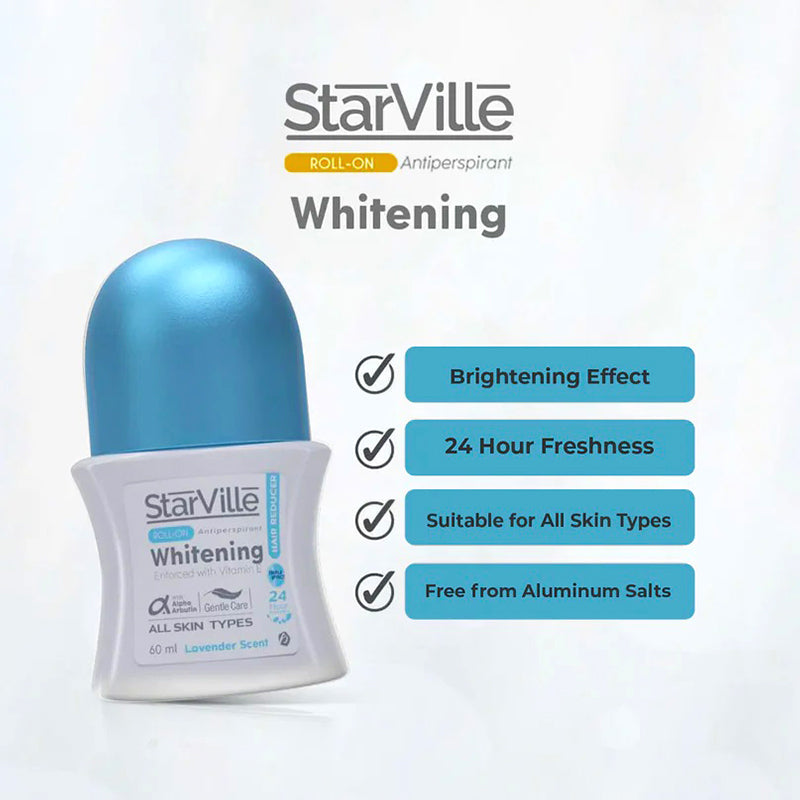 Starville Whitening Roll On Hair Reducer - 60 ml