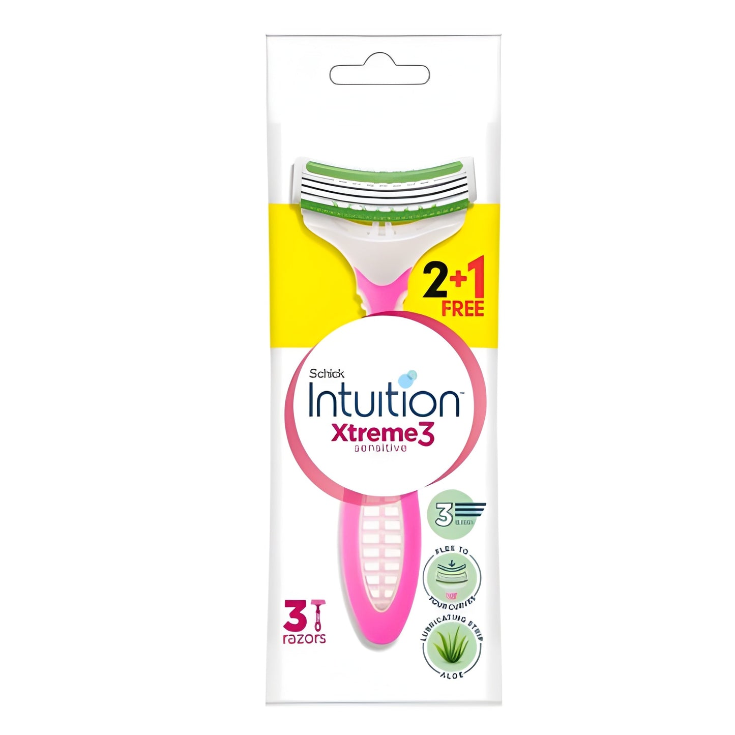 Schick Intuition Extreme 3 Sensitive Women's Razor, 3