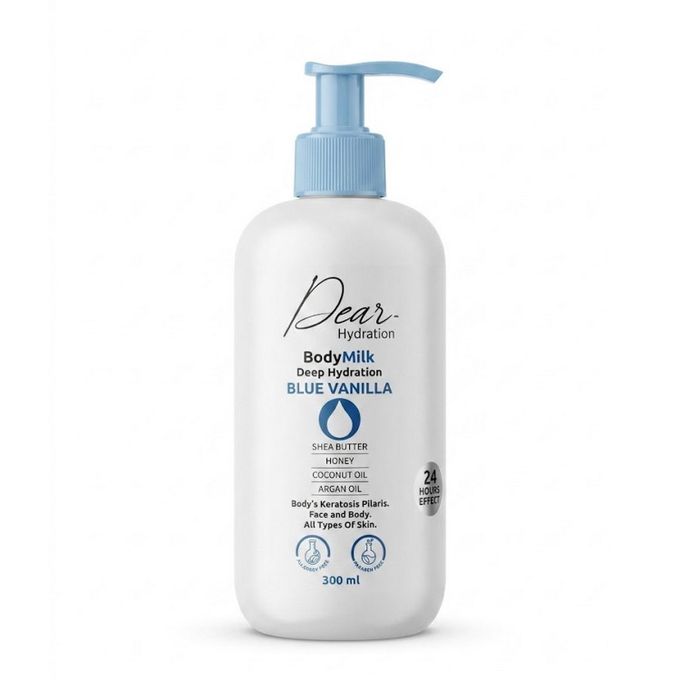 Dear Body Milk Blue Vanilla for deep hydration and ultimate softness 300ml