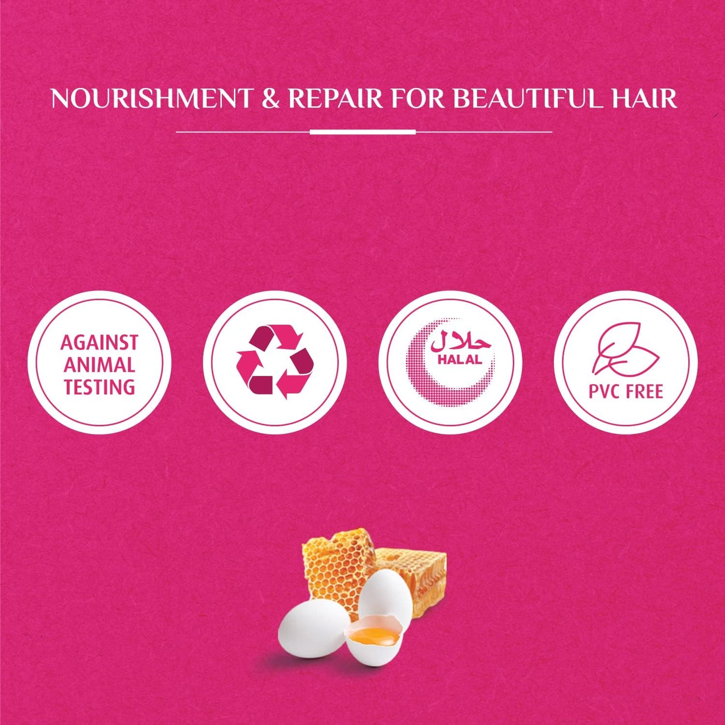 Vatika Naturals Repair & Restore Shampoo 180 ml | Honey & Egg with Natural Extracts | Repairs & Revitalizes Damaged and Split Hair Package May Vary
