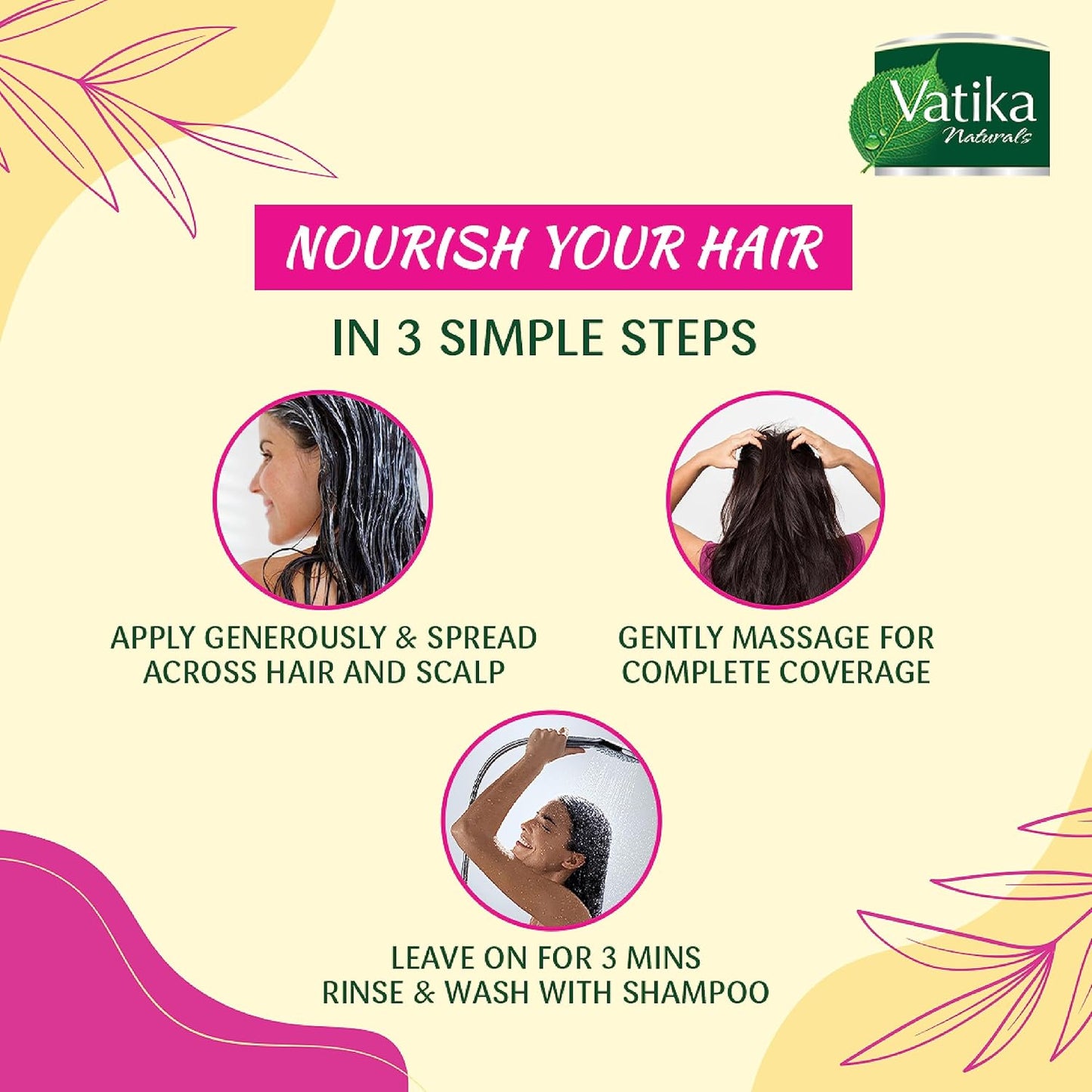 Vatika Naturals Repair and Restore Hair Mayonnaise (500mL) | Natural Extracts of Castor, Honey, and Marrow | Nourishes Damaged and Chemically Treated Hair