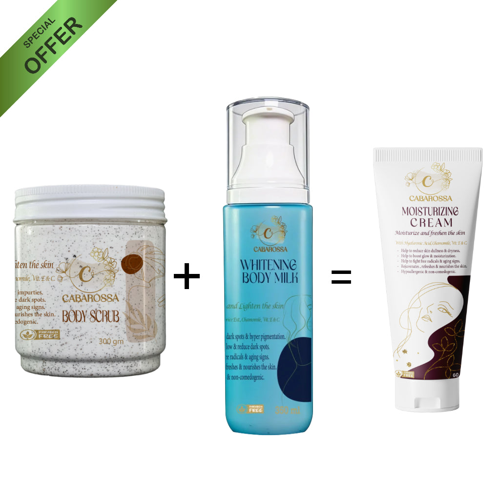 Caparosa body scrub 300gm+cabarossa body milk 200gm