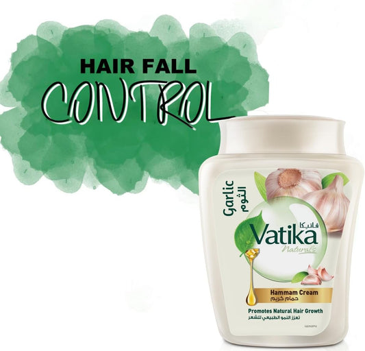 Vatika Naturals Garlic Hammam Cream (900g) | Promotes Natural Hair Growth | Prevents Dryness and Itchiness of Scalp | Complete Scalp and Hair Care