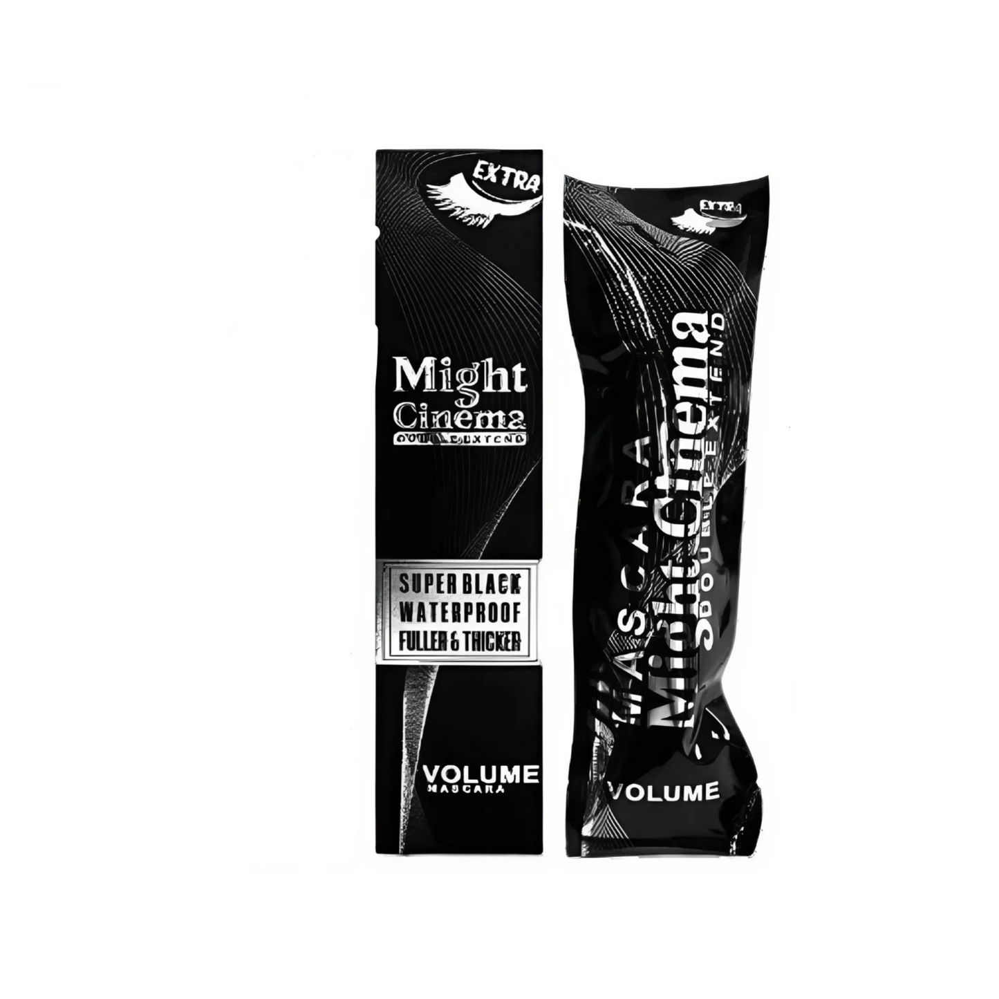 Might Cinema Volume Mascra Double Extend Super Black Waterproof Fuller&Thicker Extra
