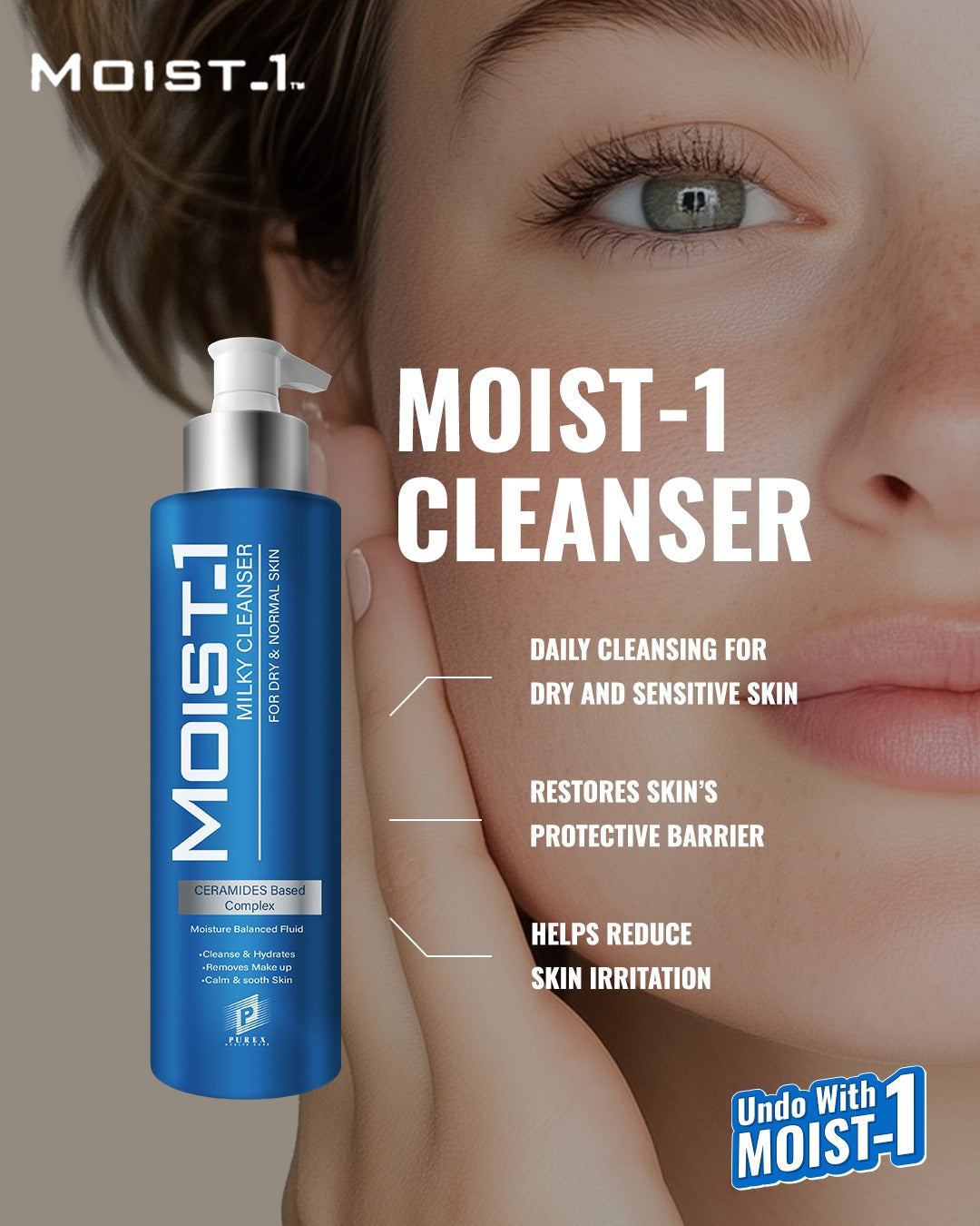 Purex MOIST_1 MILKY CLEANSER FOR DRY &NORMAL SKIN 200 ml