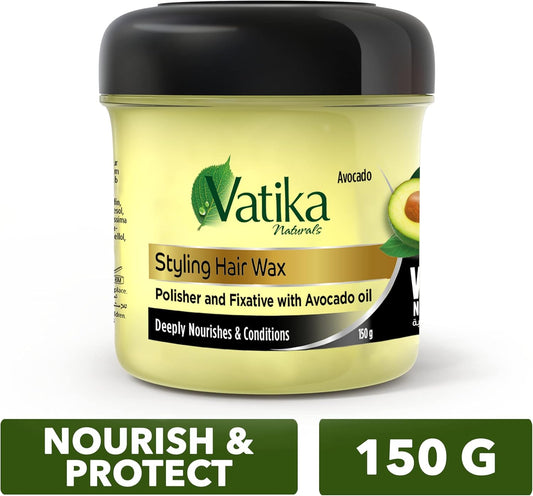 شمع تصفيف الشعر فاتيكا ناتشورالز (140 غرام) | ملمع ومثبت بزيت الأفوكادو | يغذي الشعر بعمق ويرطبه | يمنحه مظهرًا لامعًا ورطبًا