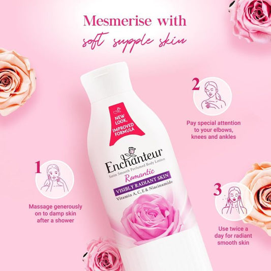 لوشن الجسم إنشانتور رومانتيك ساتين سموث - 250 مل