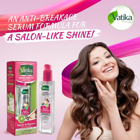 سيروم فاتيكا ناتشورالز لإصلاح الشعر وترميمه (47 مل) | مستخلص طبيعي من الحبة السوداء والخروع والثوم | يُعزز مقاومة التكسر | مناسب لجميع أنواع الشعر
