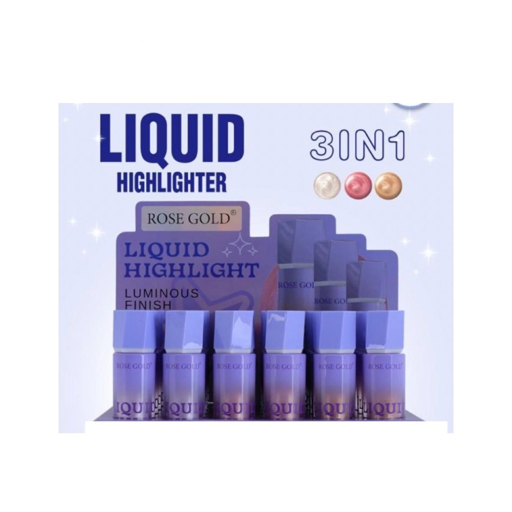 Rose Gold liquid highlighters