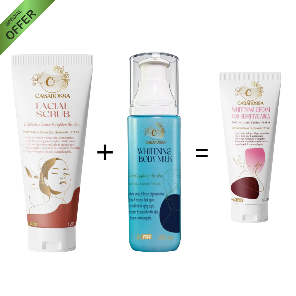 Caparosa Body Milk 200 ml+Caparosa Instant Whitening and Peeling 120ml