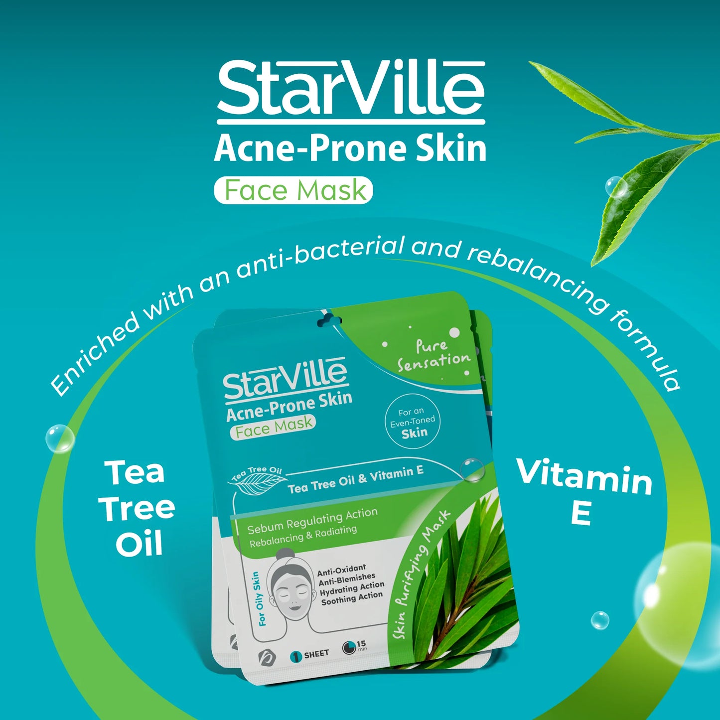 Starville Acne Prone Skin Face Mask 1Sheet