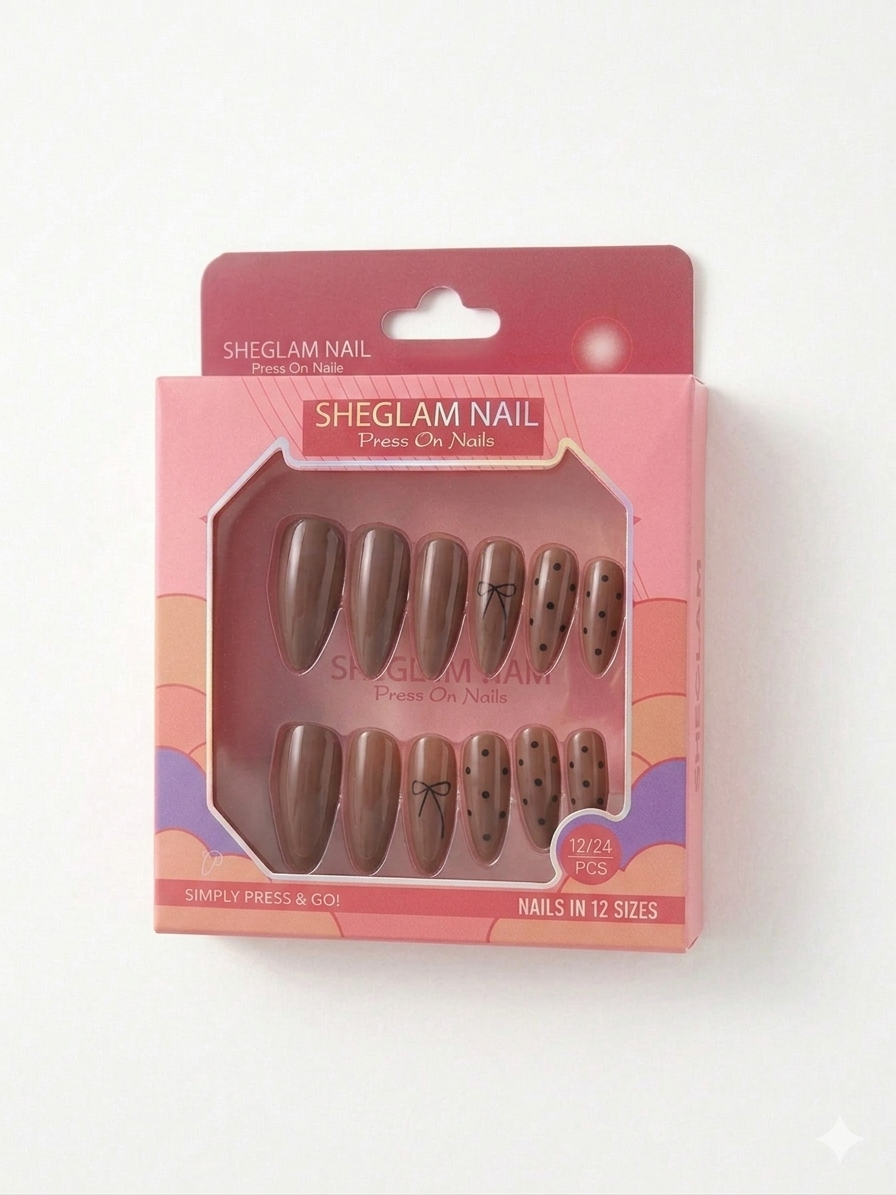 sheglam Nails Handmade Press-On Medium Long Almond