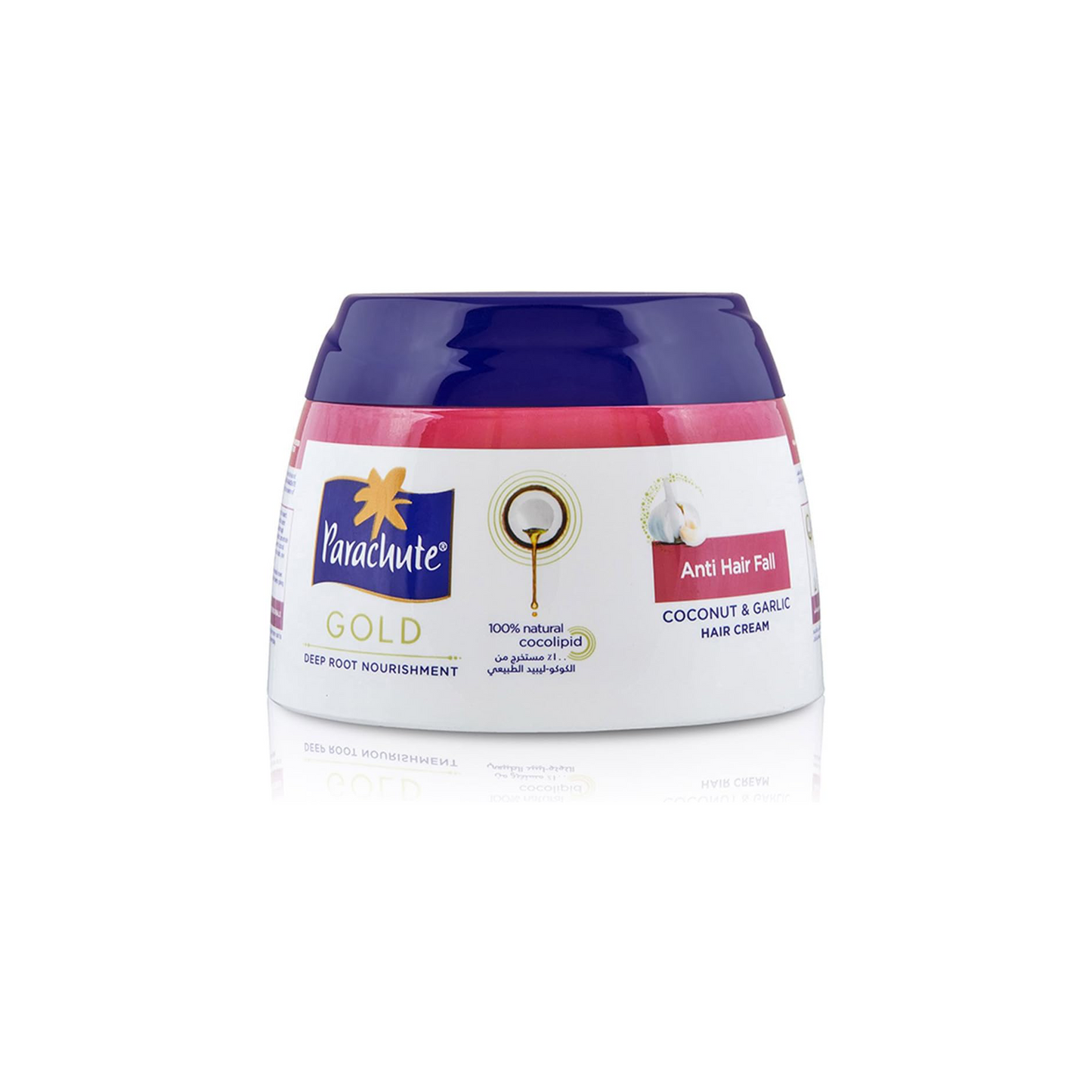 Parachute Gold Hair fall Treatment - Garlic And Coconut - Nourishinghair Cream, 140Gm