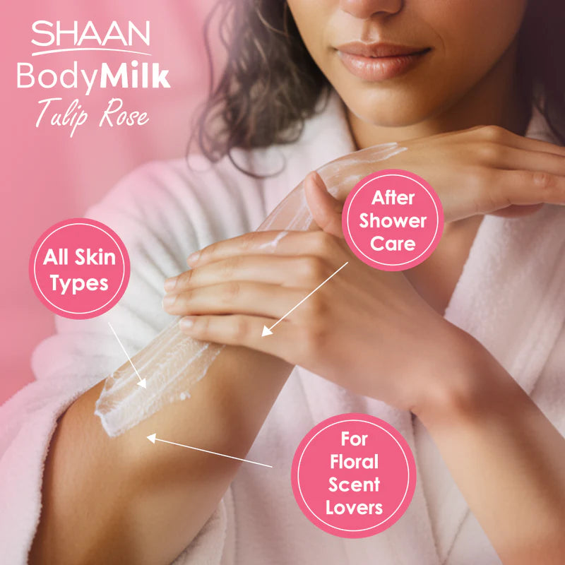 Shaan Body Milk Tulip Rose - 300ML