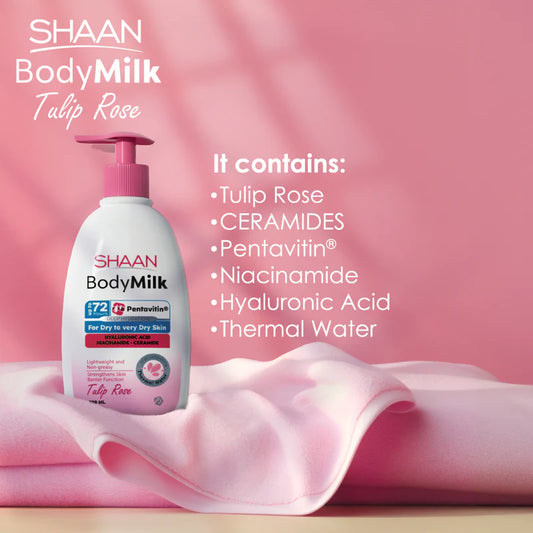 Shaan Body Milk Tulip Rose - 300ML