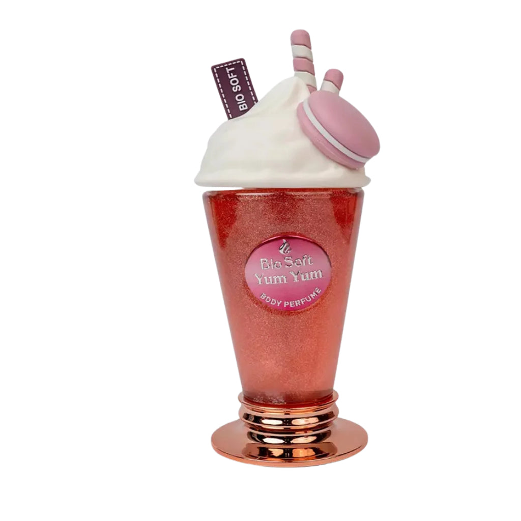 bio soft Yum Yum Cotton Candy Shimmer Body Perfume