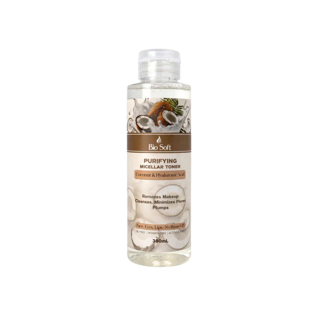 Bio soft Purifying Micellar Toner with Coconut & Hyaluronic acid - 380ml
