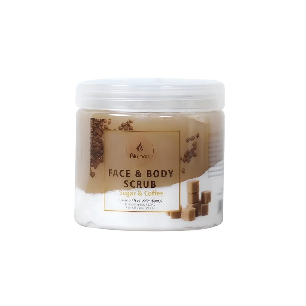Bio Soft Sugar and Coffee Face and Body Scrub for Unisex 500ml