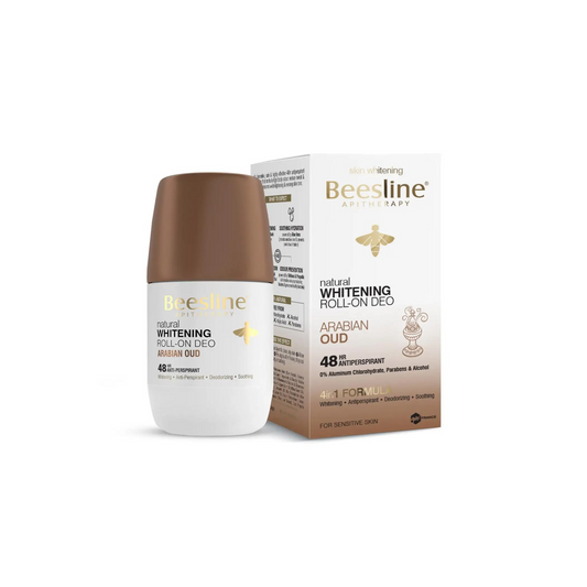 مزيل عرق بيزلين رول أون لتفتيح البشرة برائحة العود العربي - حماية تدوم 48 ساعة (1+1) - عبوة ترويجية - 50 مل