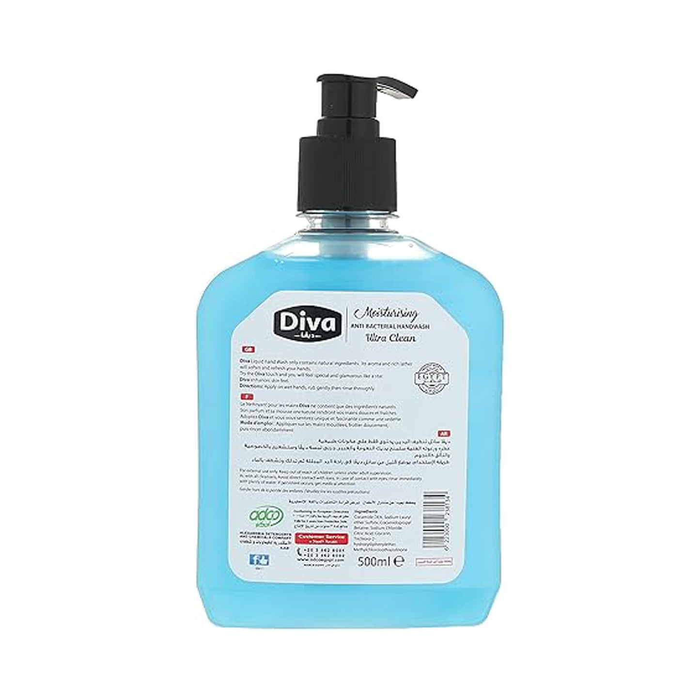 Diva liquid hand soap - ultra clean - 500 ml