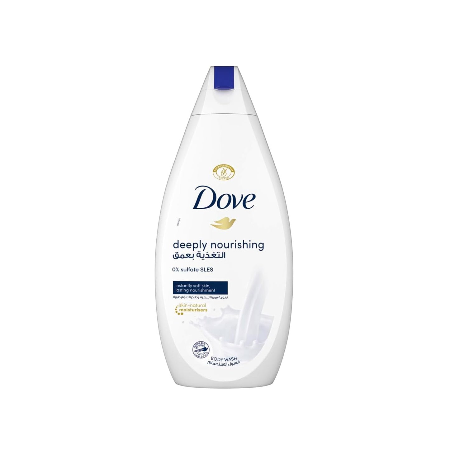 Dove Deeply Nourishing Shower Gel for instantly Soft Skin 100% Gentle Cleanser and Sulphate free, 500ML