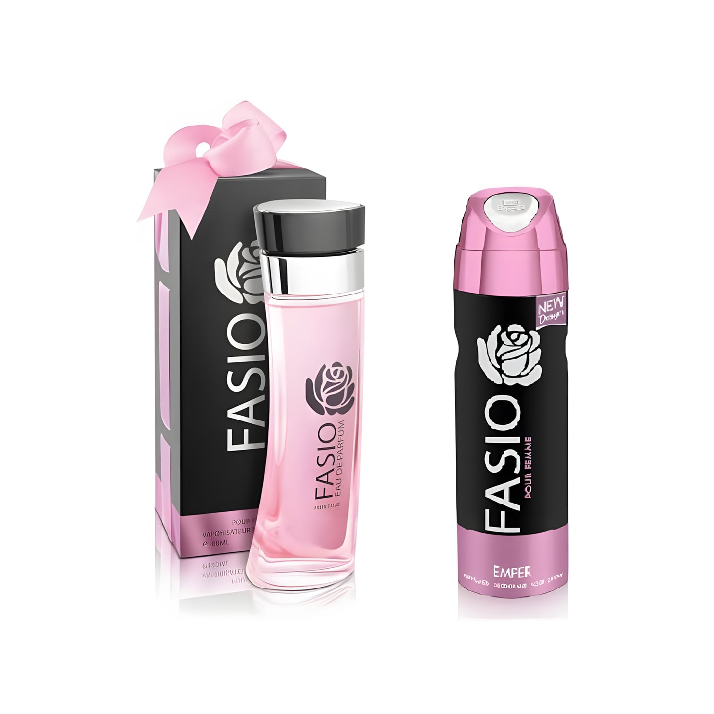 Emper Gift Set 2 Pcs - Fasio For Women - 100ml + Body Spray