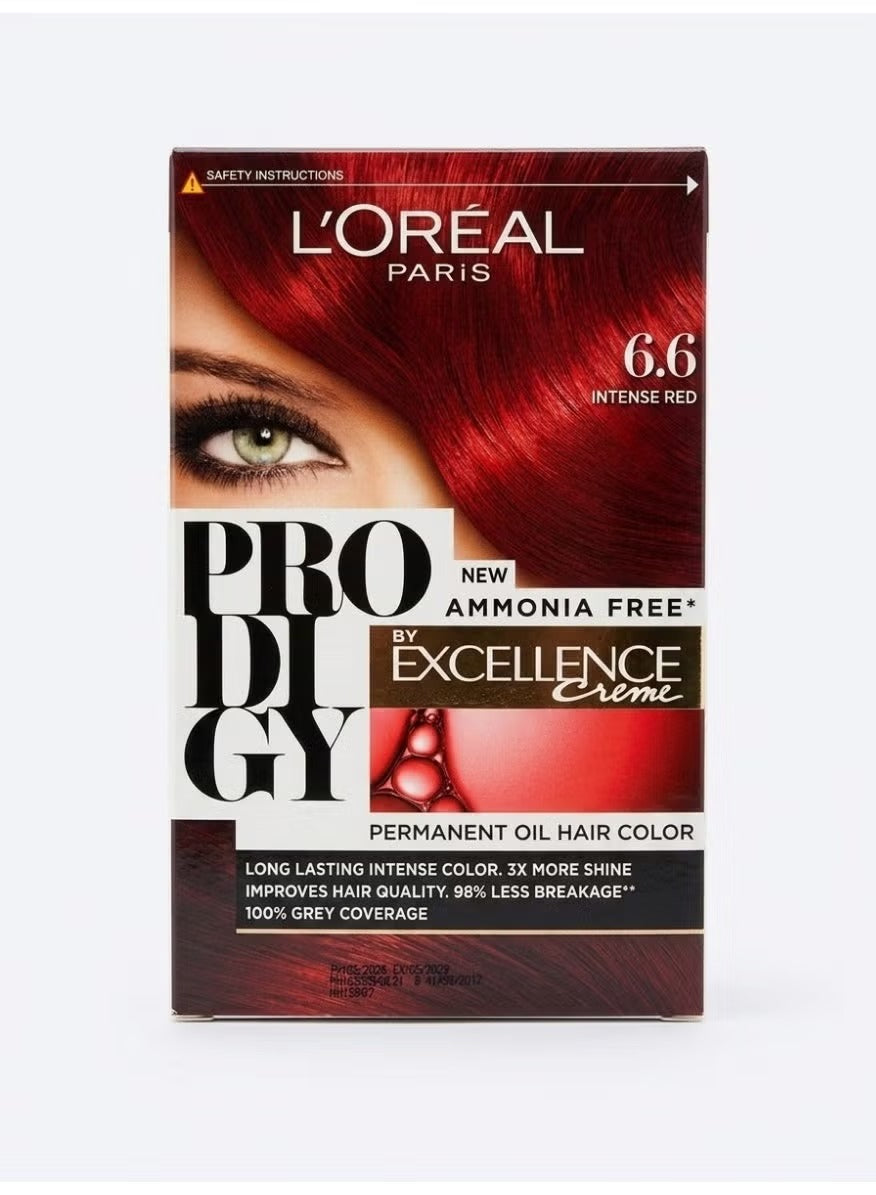 L'Oréal Paris Prodigy Permanent Hair Color Oil 6.6 Dark Red