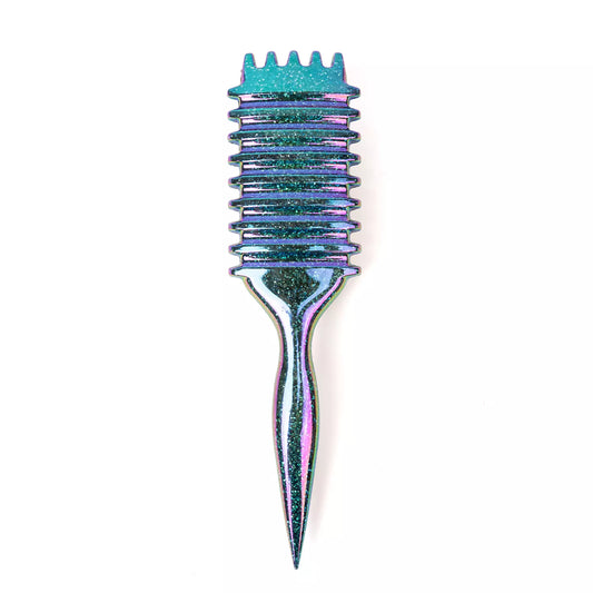 ALICE Glitter curly brush Blue