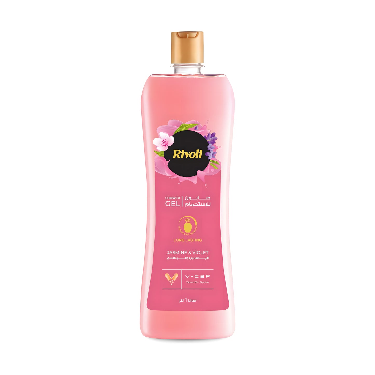 Rivoli shower gel with the scent of jasmine and violet - 1ltr
