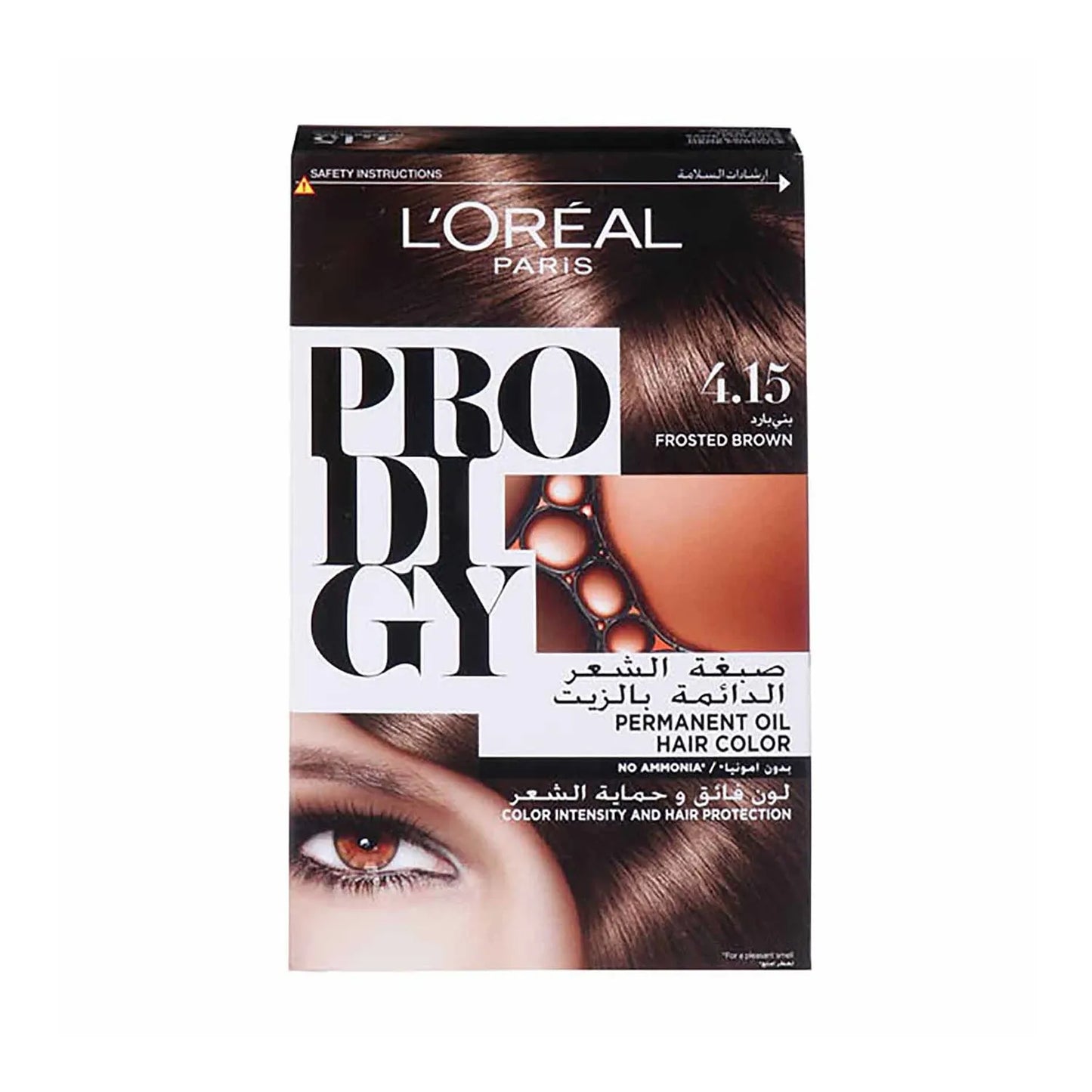 L'Oreal Paris Prodigy Ammonia-Free Hair Color - 4.15 Frozen Brown