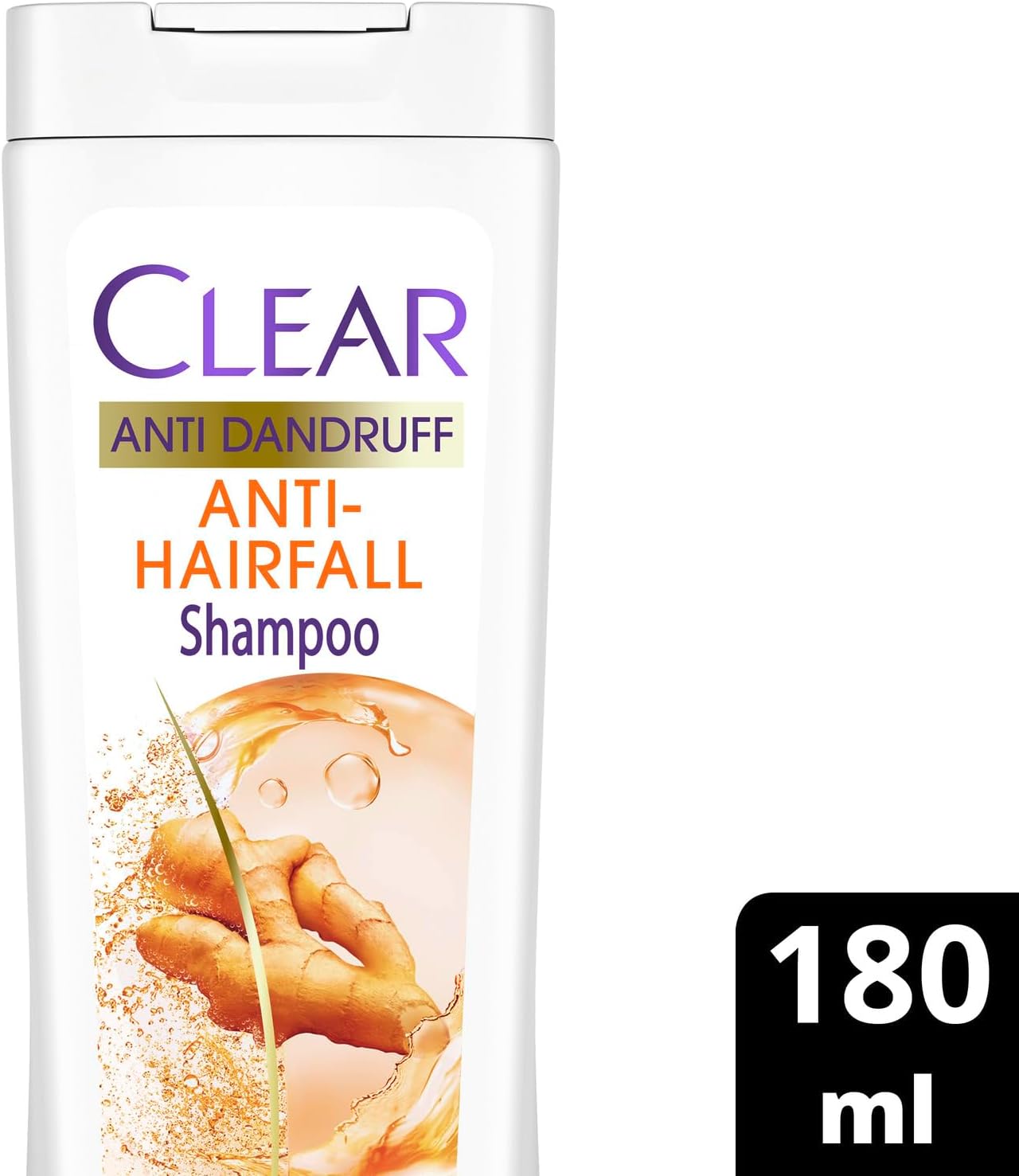شامبو وبلسم CLEAR 2 في 1 مضاد للقشرة ومضاد لتساقط الشعر للنساء، لشعر أقوى بعشر مرات، 180 مل