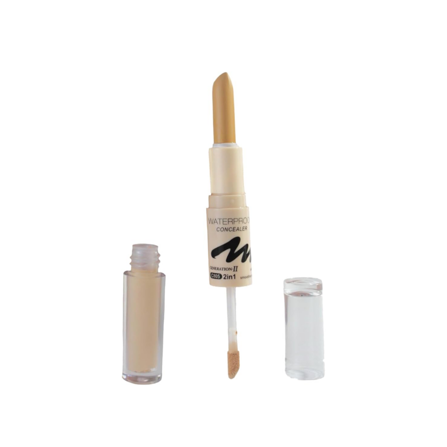 MN Concealer مقاوم للماء 2 في 1 عالي الجودة خالي من الزيوت غير دهني - 2 