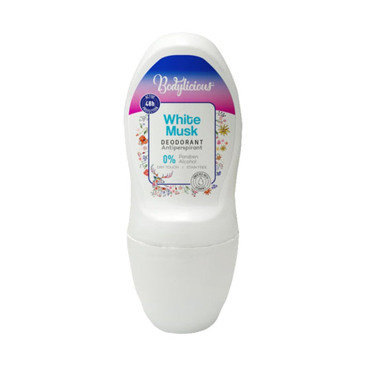 مزيل عرق مضاد للتعرق برائحة المسك الأبيض من بوديليشوس - 50 مل