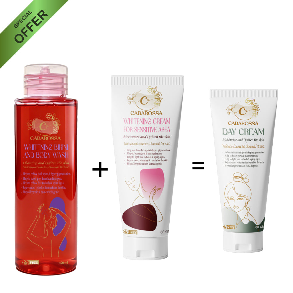 Caparosa bikini and body wash 400ml+cabarossa sensitive cream 60 gm