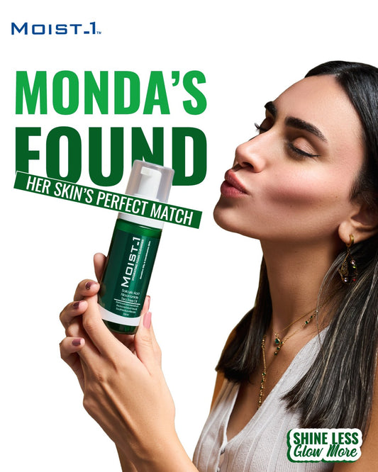 Moist-1 Hydrating Foam Cleanser Sensitive Oily &Combination Skin Salicylic Acid Niacinamide Tea Tree Oil-150Ml