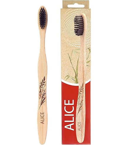 Alice Bamboo Toothbrush with Activated Charcoal