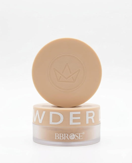 BBROSE Loose Setting Powder, Lightweight Matte Finish Face Powder