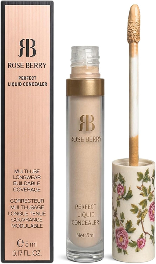 Rose Bery - Liquid Concealer, Multi Use, Longwear & Buildable Coverage
