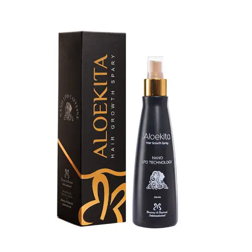 Alokita Hair Growth Spray with Nano LPD Technology, Black, Professional Hair Care Treatment 200ml