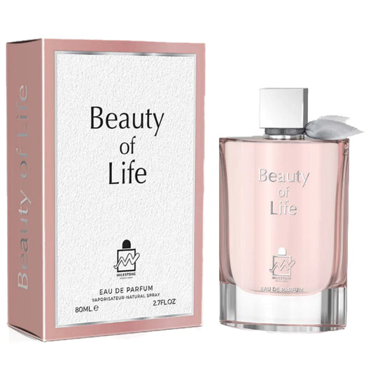 Milestone Beauty Of Life Pink Crystal Eau De Parfum For Women 80ml