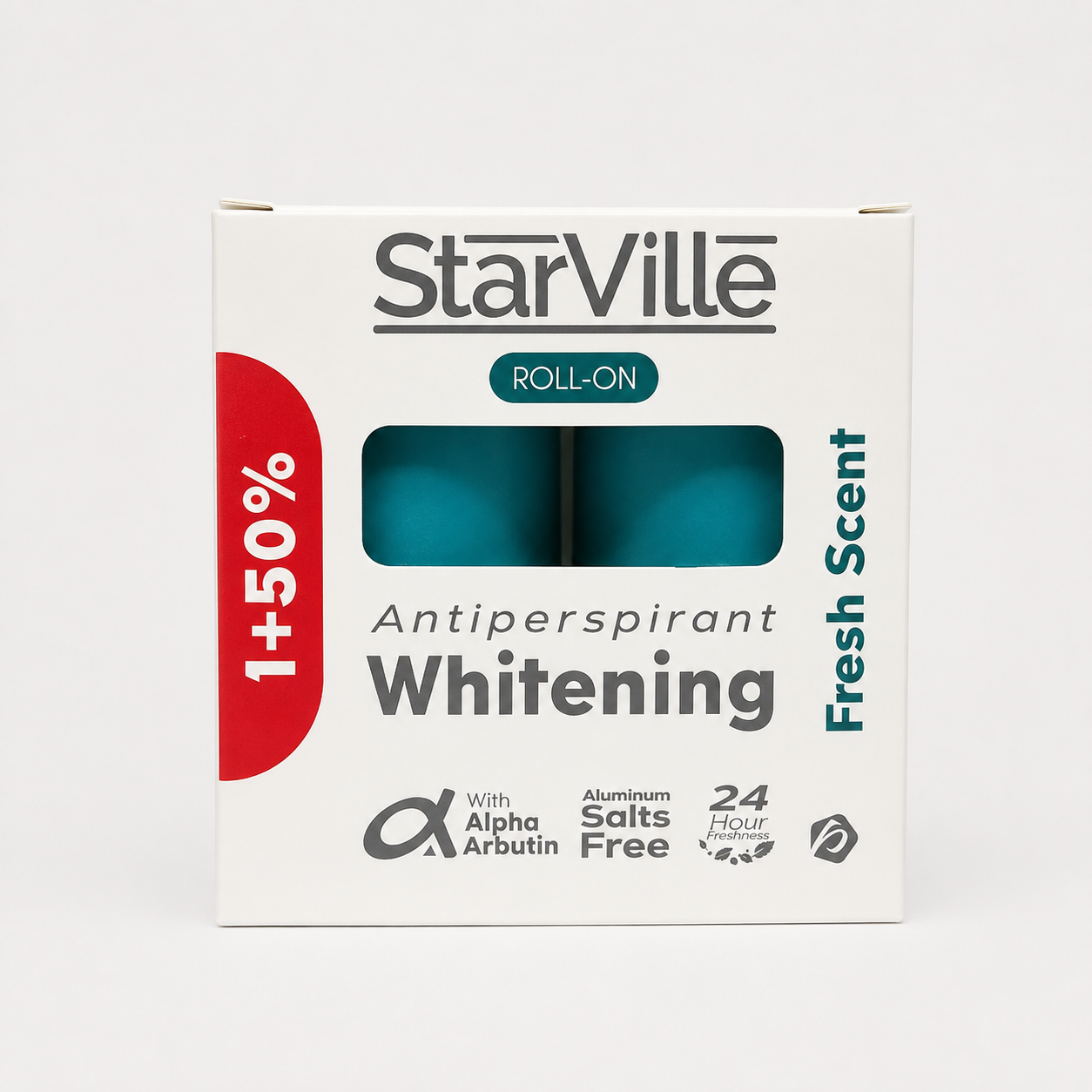 Starville Whitening offer: 2 Starville Roll-On Fresh Breeze 60ml
