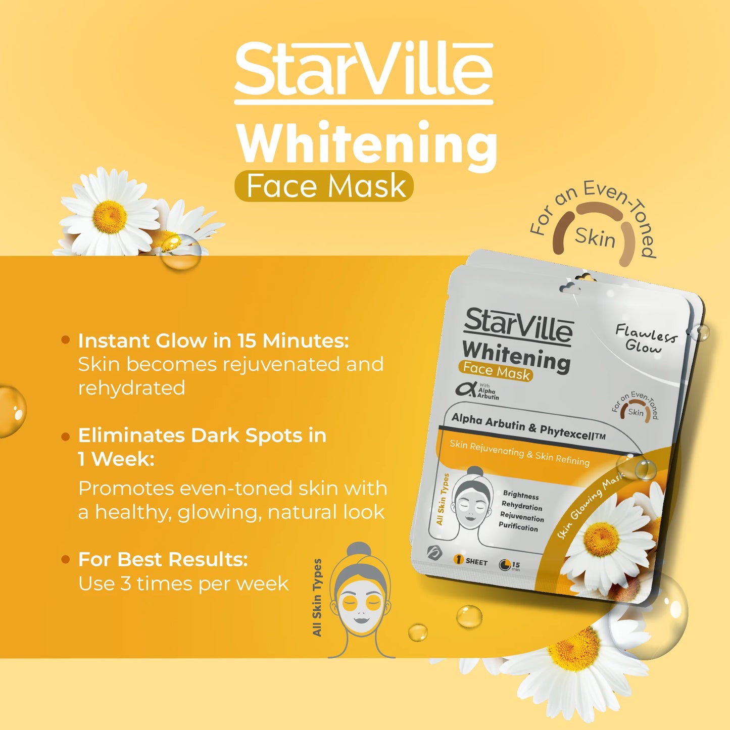 Starville Whitening Face Mask 1Sheet