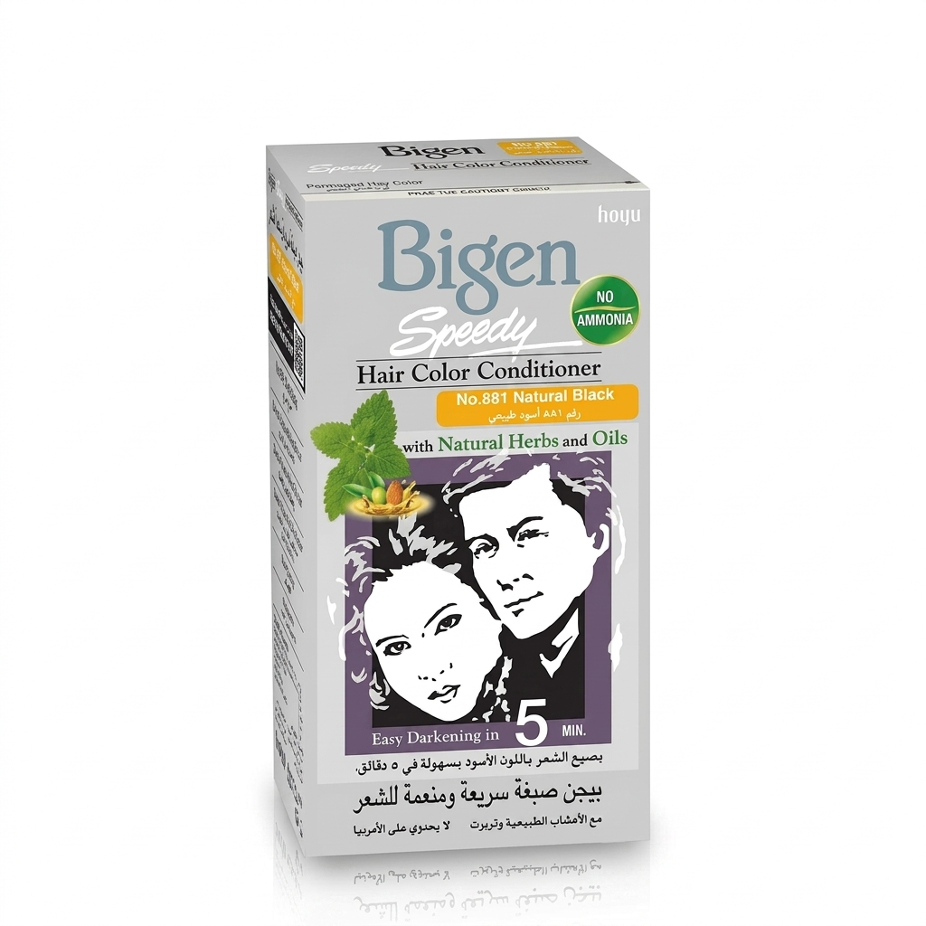 Bigen Speedy Hair Dye 881 Natural Black