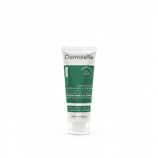 Dermaelle Moisturizing Radiance Defying Gel Cream, Oil-Free, Hyaluronic Acid & Niacinamide, For Oily & Combination Skin, 60ml