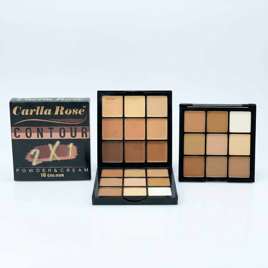 Carla Rose Contour 2*1 Powder & Cream 18 colors