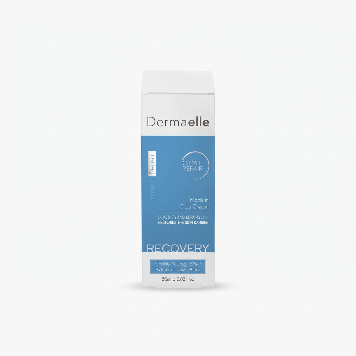 Dermaelle Barrier Repair Intensive Cica Cream, Soothes and Repairs Skin, Restores Skin Barrier, 60ml
