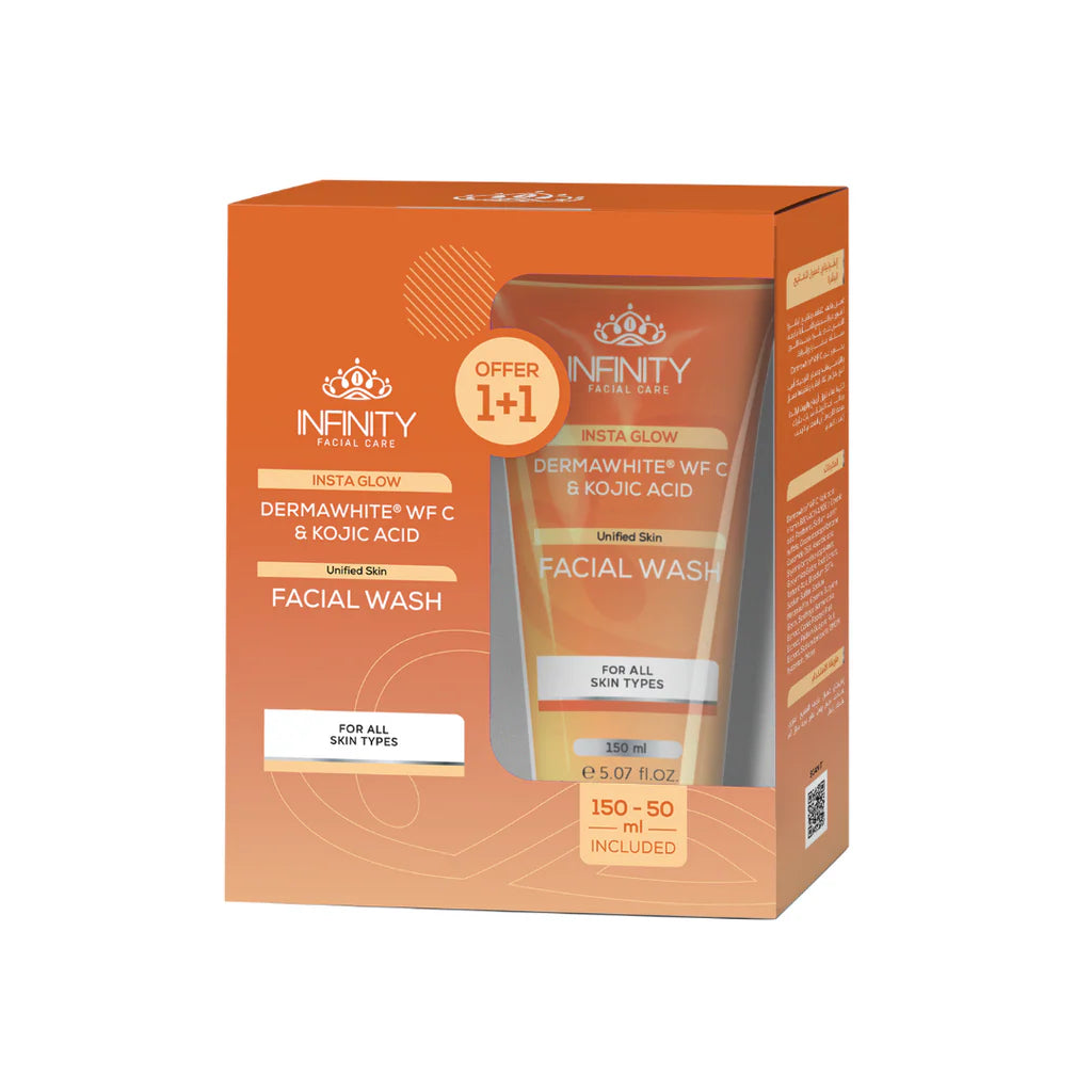 غسول الوجه إنفينيتي إنستا جلو مع حمض الكوجيك – (عرض ١+١)