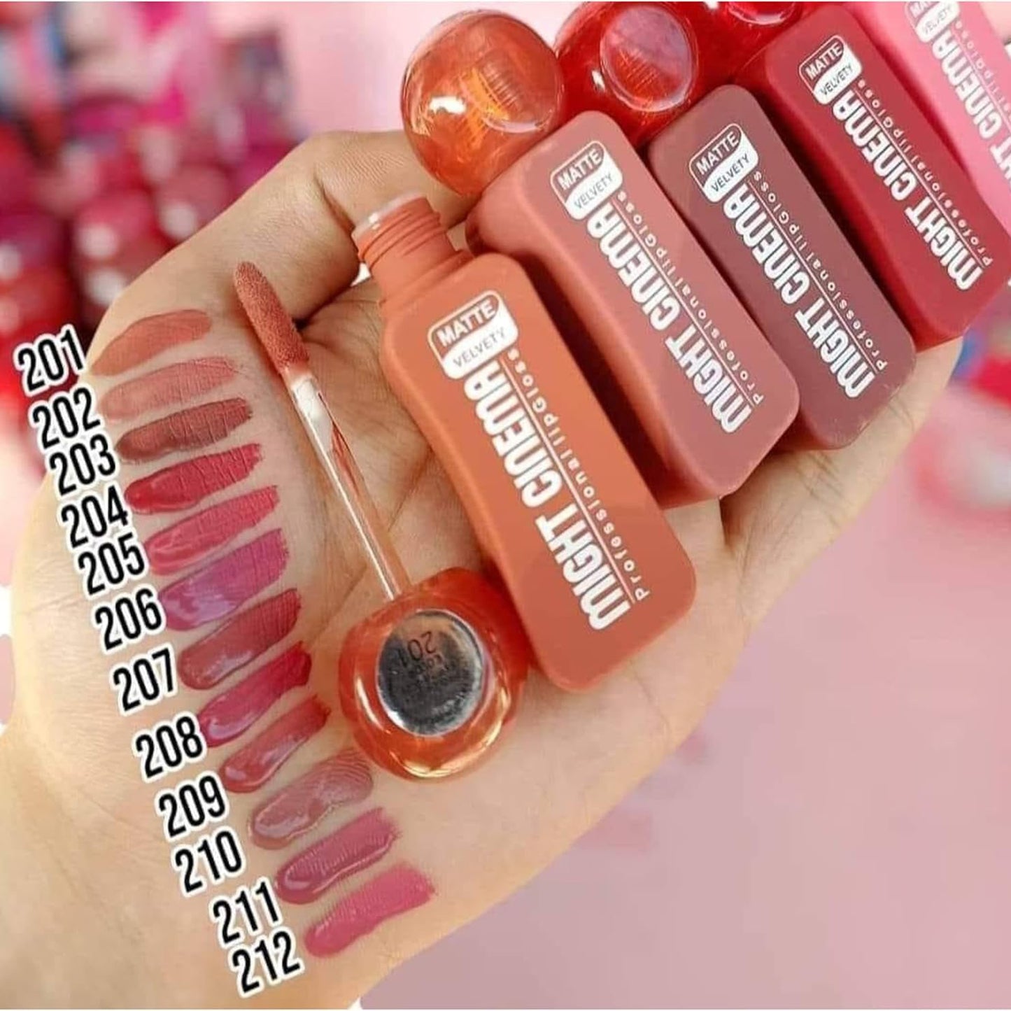 أحمر شفاه غير لامع للنساء، يدوم طويلاً، تغطية كاملة، ملمع شفاه سائل، غير لاصق، مقاوم للماء، لمسة نهائية ناعمة 