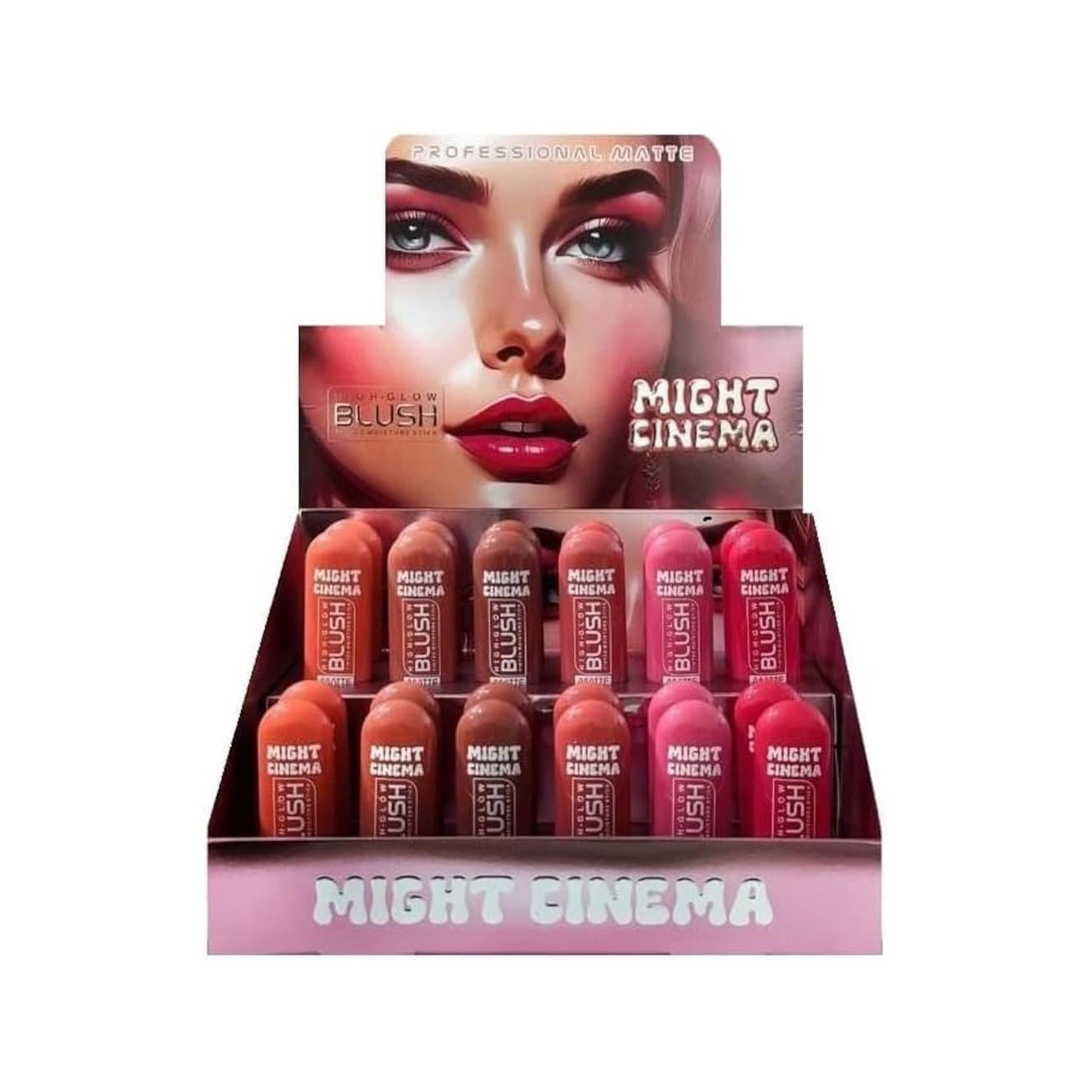 مايت سينما - أحمر خدود، أحمر خدود عالي اللمعان، غير لامع احترافي، موديل - 5014 