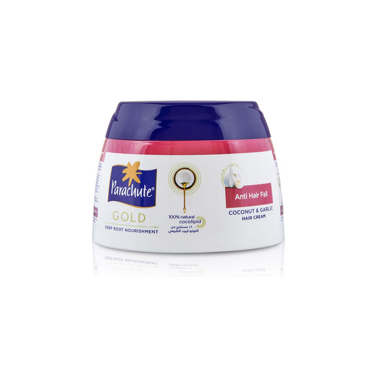 Parachute Gold Hair fall Treatment - Garlic And Coconut - Nourishinghair Cream, 140Gm